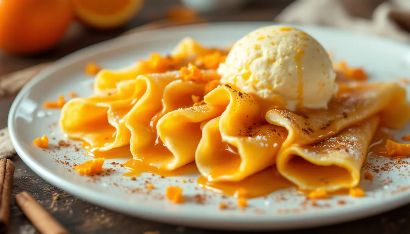 Crêpe Suzette réimaginée : une touche de carottes qui va vous surprendre !