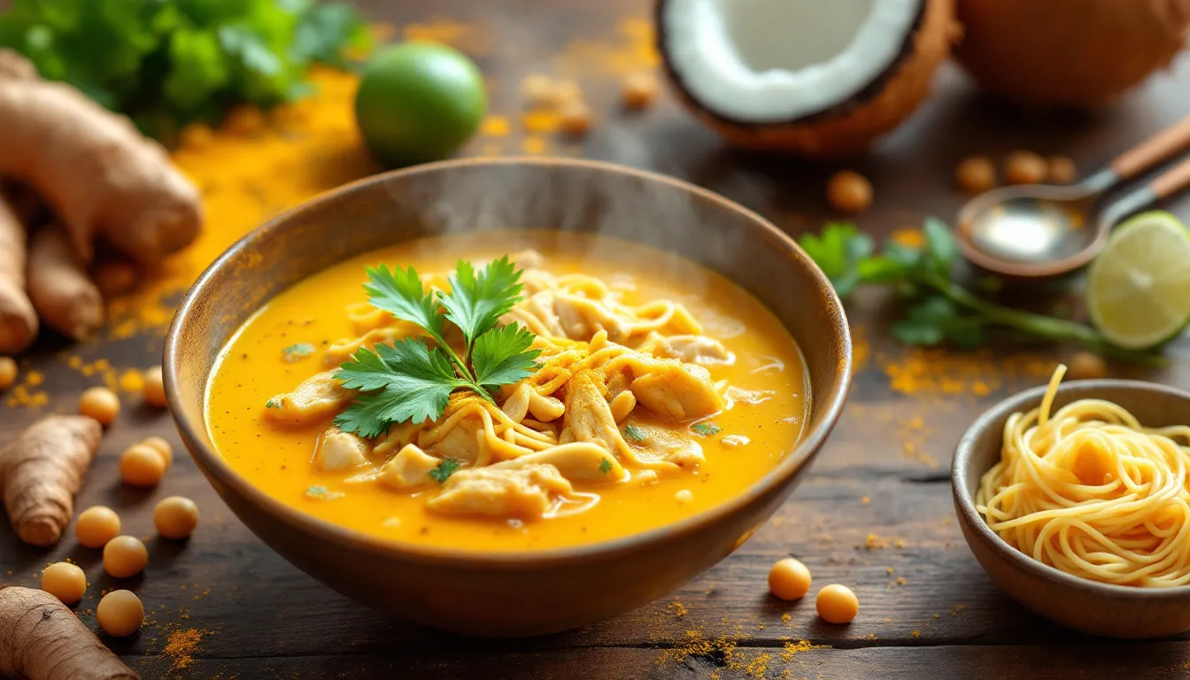 Délicieuse soupe birmane : l’Ohn-no-khakswe, un trésor à découvrir