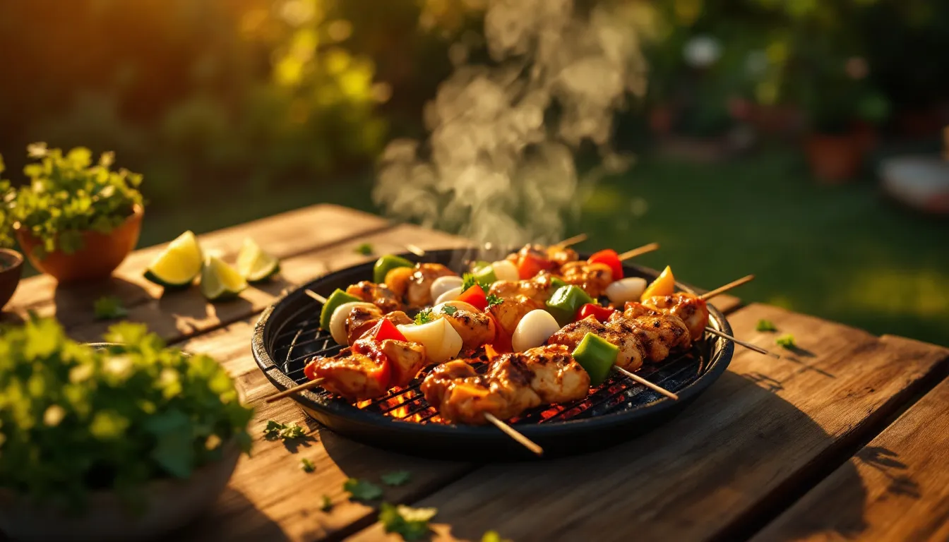 Brochettes de poulet épicées : une recette estivale à apprécier dès maintenant !