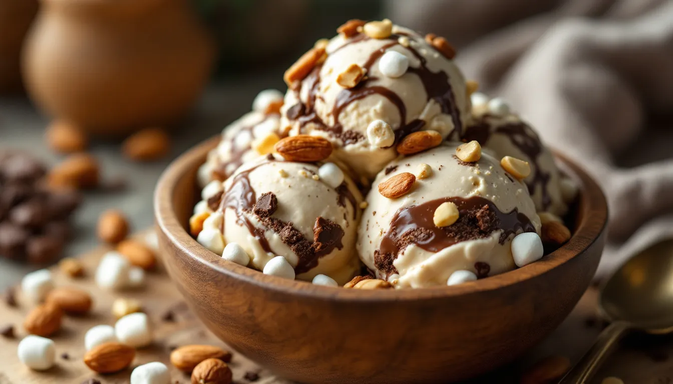 Glace maison délicieuse : la recette gourmande du Rocky Road transformé !