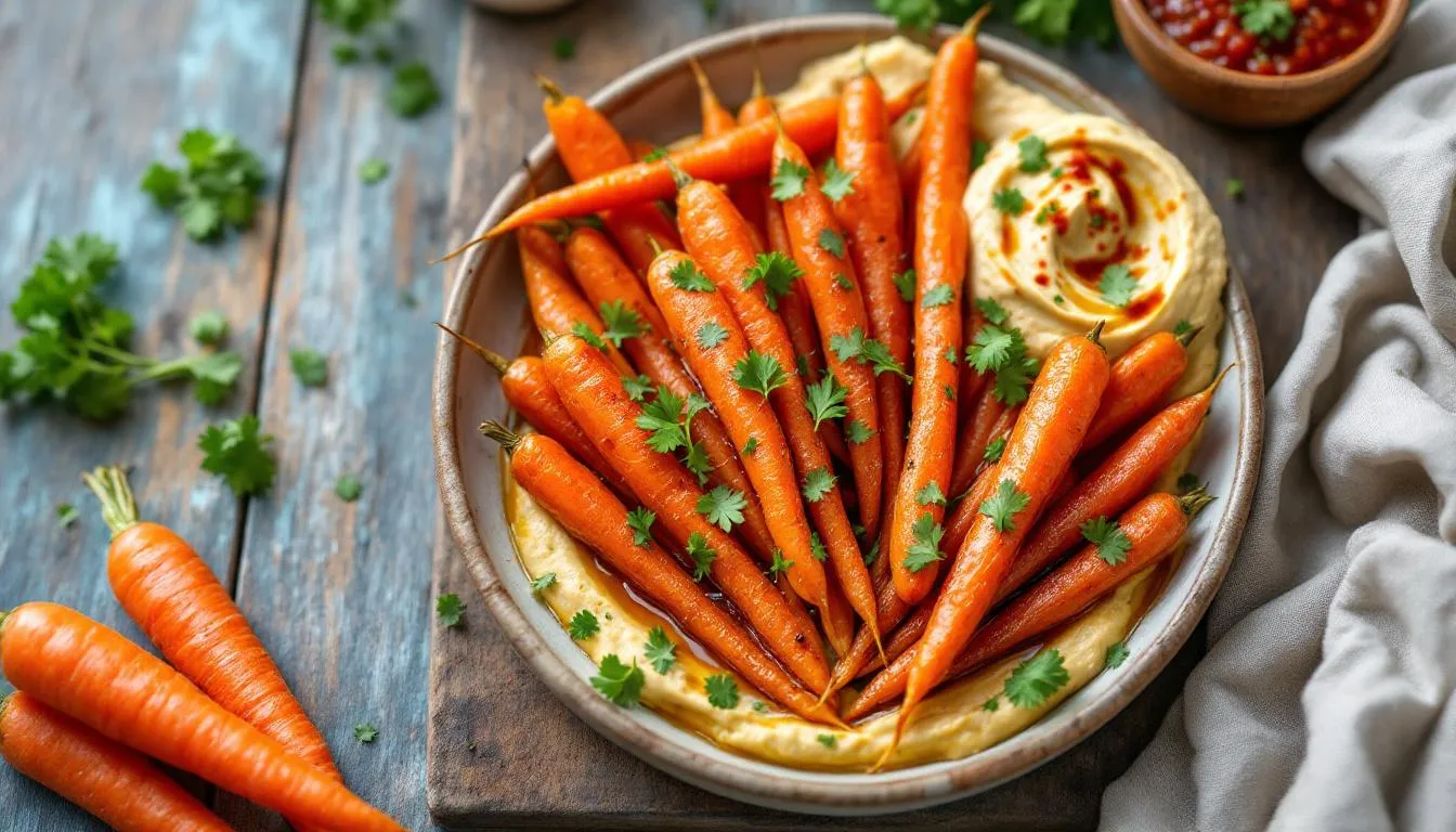Carottes rôties et salsa macha : l’apéritif veggie à tester cette semaine