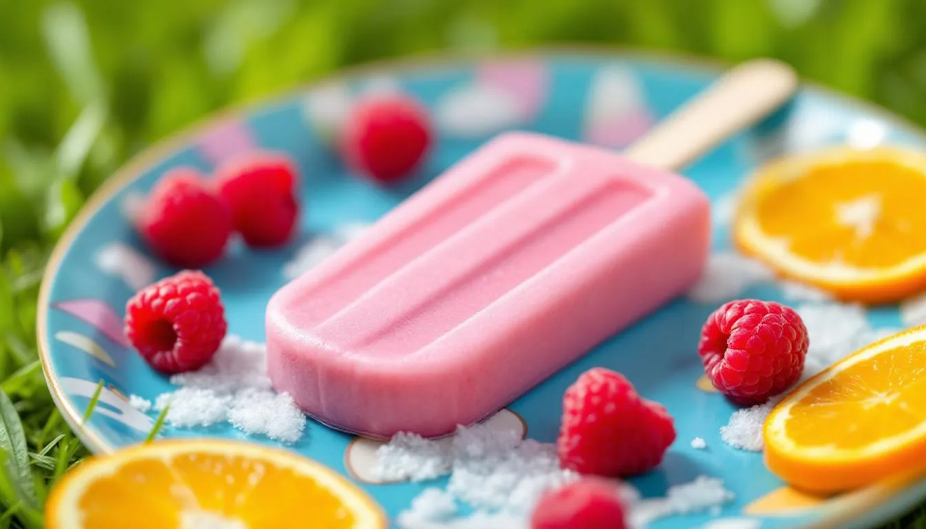 Popsicles framboise-yaourt : fraîcheur crémeuse idéale pour l’été