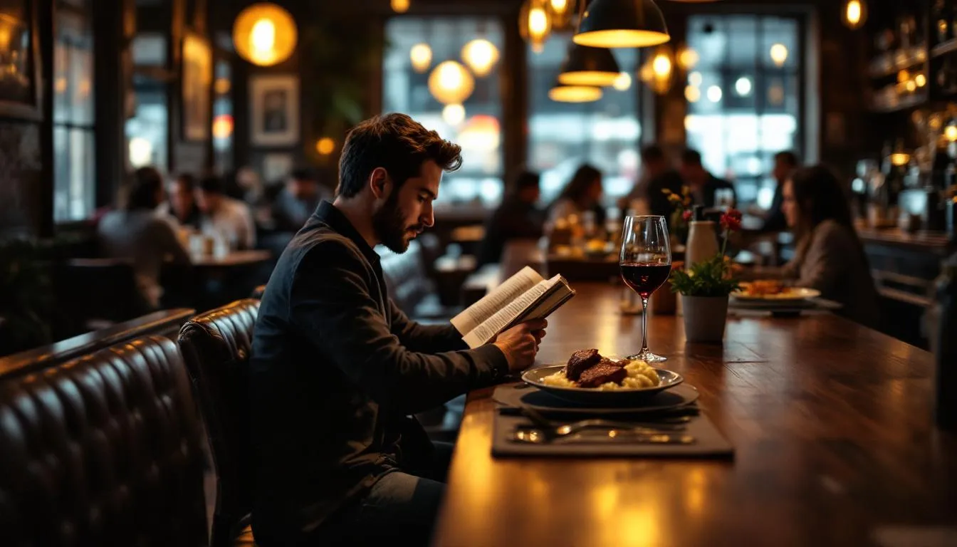 Solo dining en ville : comment choisir entre bar et table pour profiter pleinement