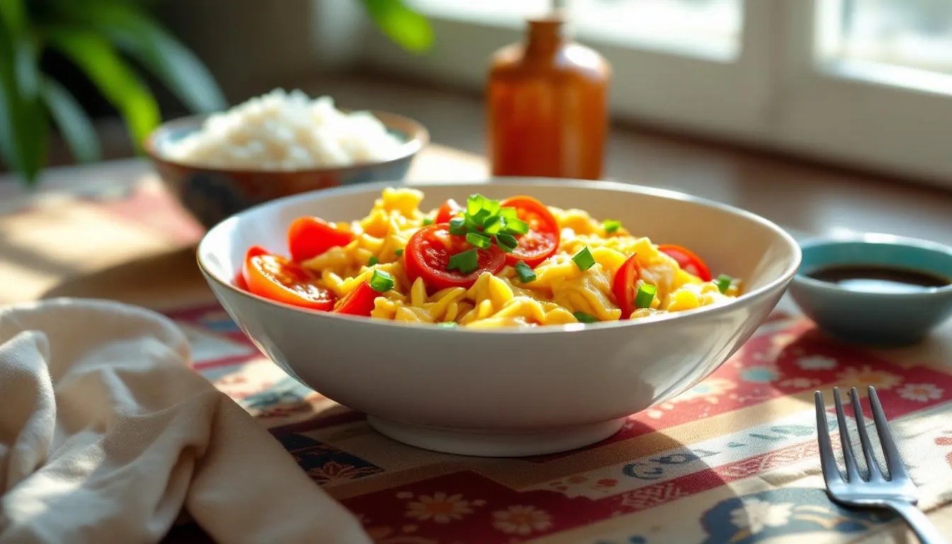 Tomato egg chinois : recette simple et magique pour un repas express du soir