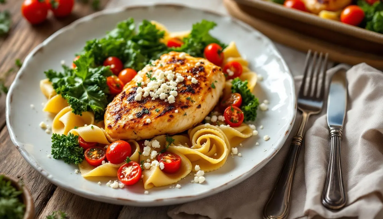Baked feta et poulet : recette savoureuse prête en 30 minutes chrono