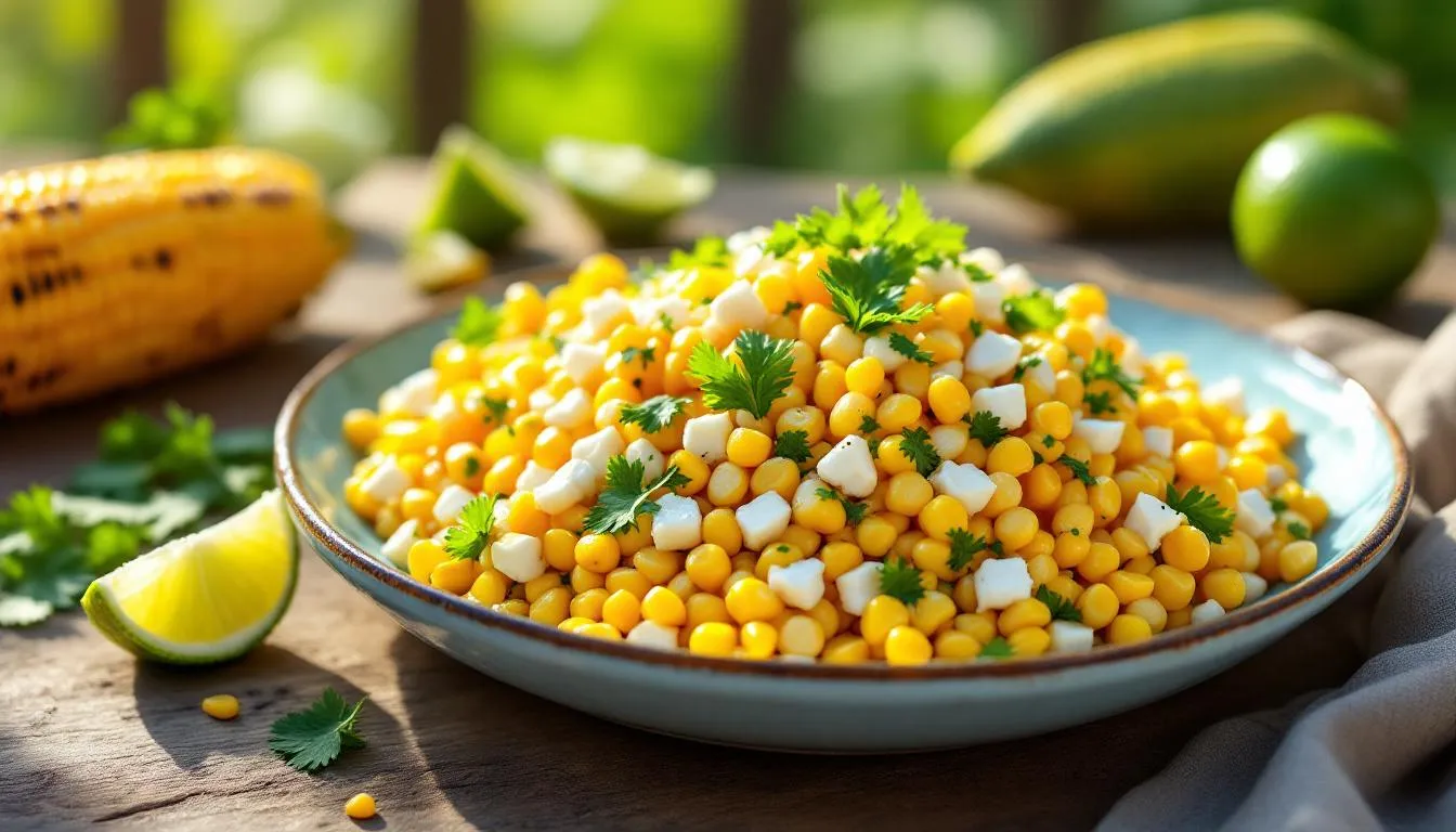 Salade de maïs mexicaine : recette express pour un goût irrésistible chez vous