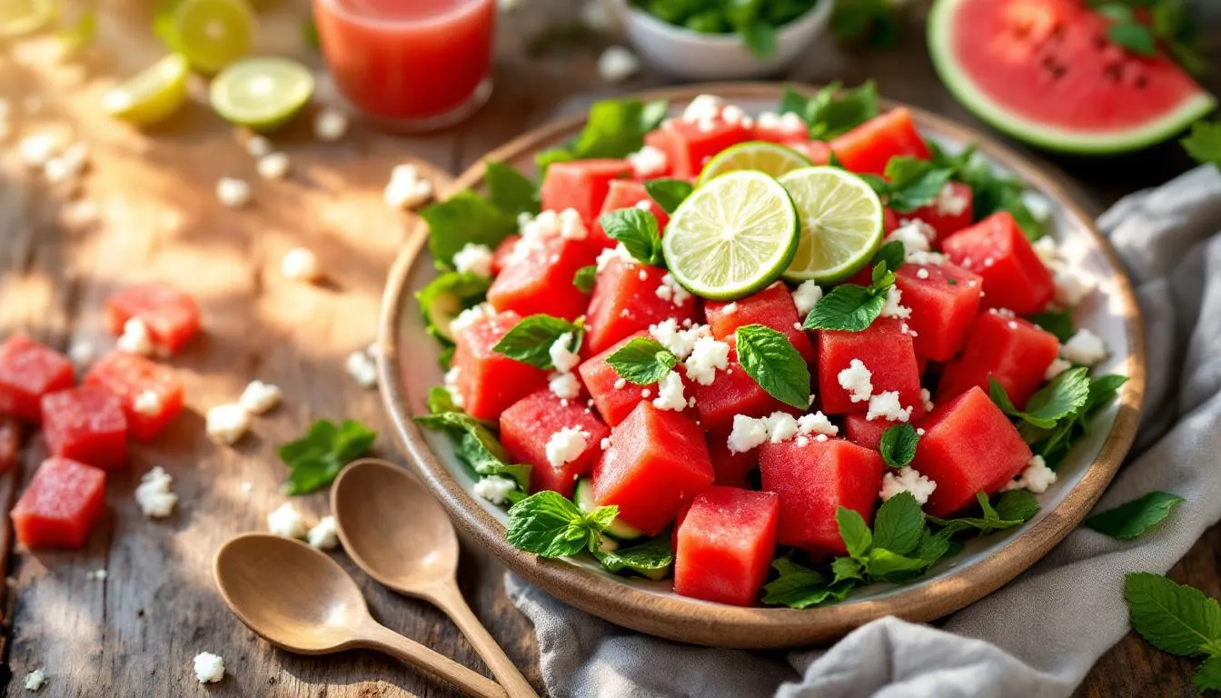 Salade de pastèque ultra-croquante : l’astuce sucrée à tester cet été