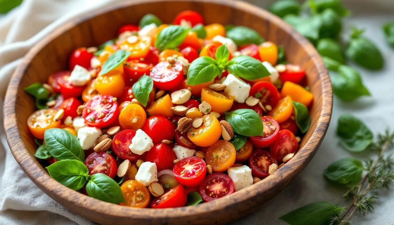 Salade de tomates et tomatilles : créez un plat frais, croquant et anti-gaspillage