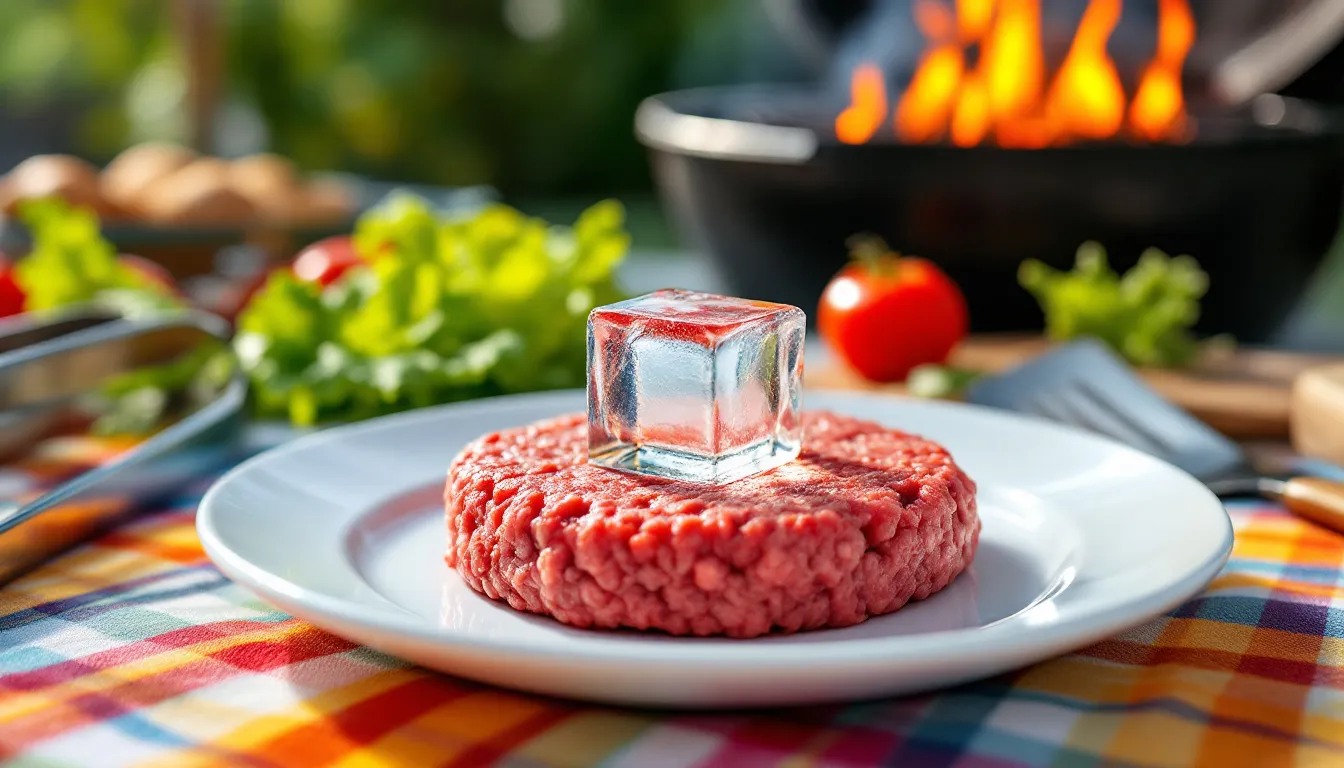 Ajoutez un glaçon au burger pour des steaks hachés incroyablement juteux