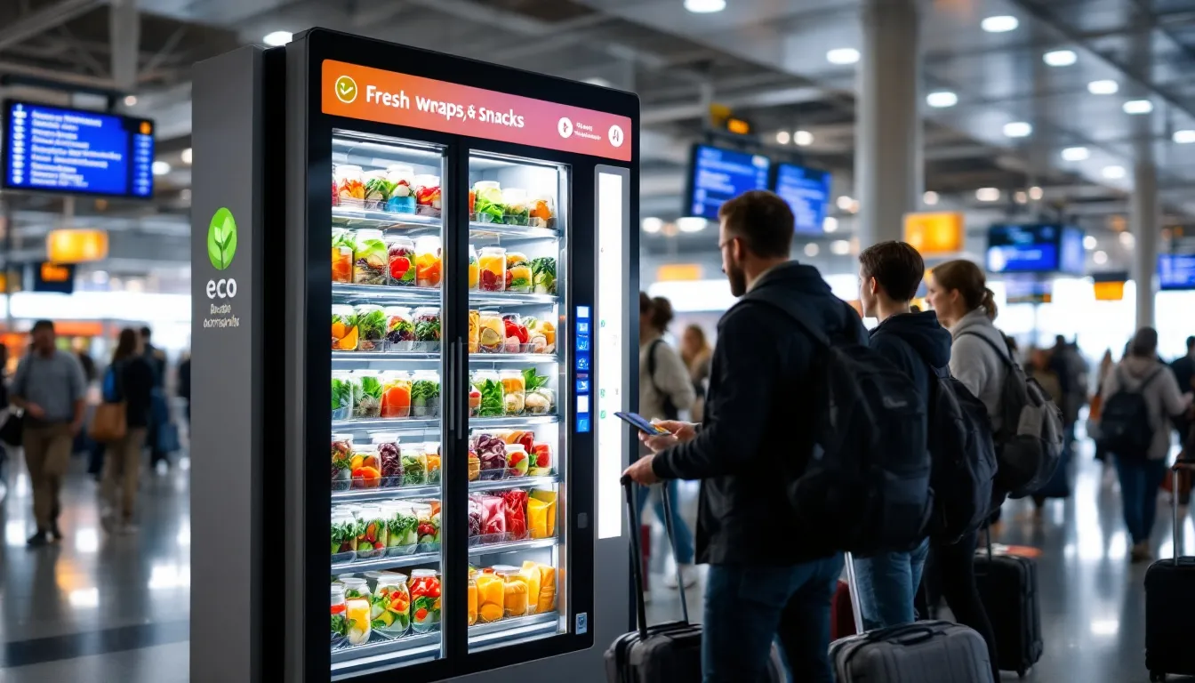 Évitez le fast-food d’aéroport avec Farmer’s Fridge : sain et rapide