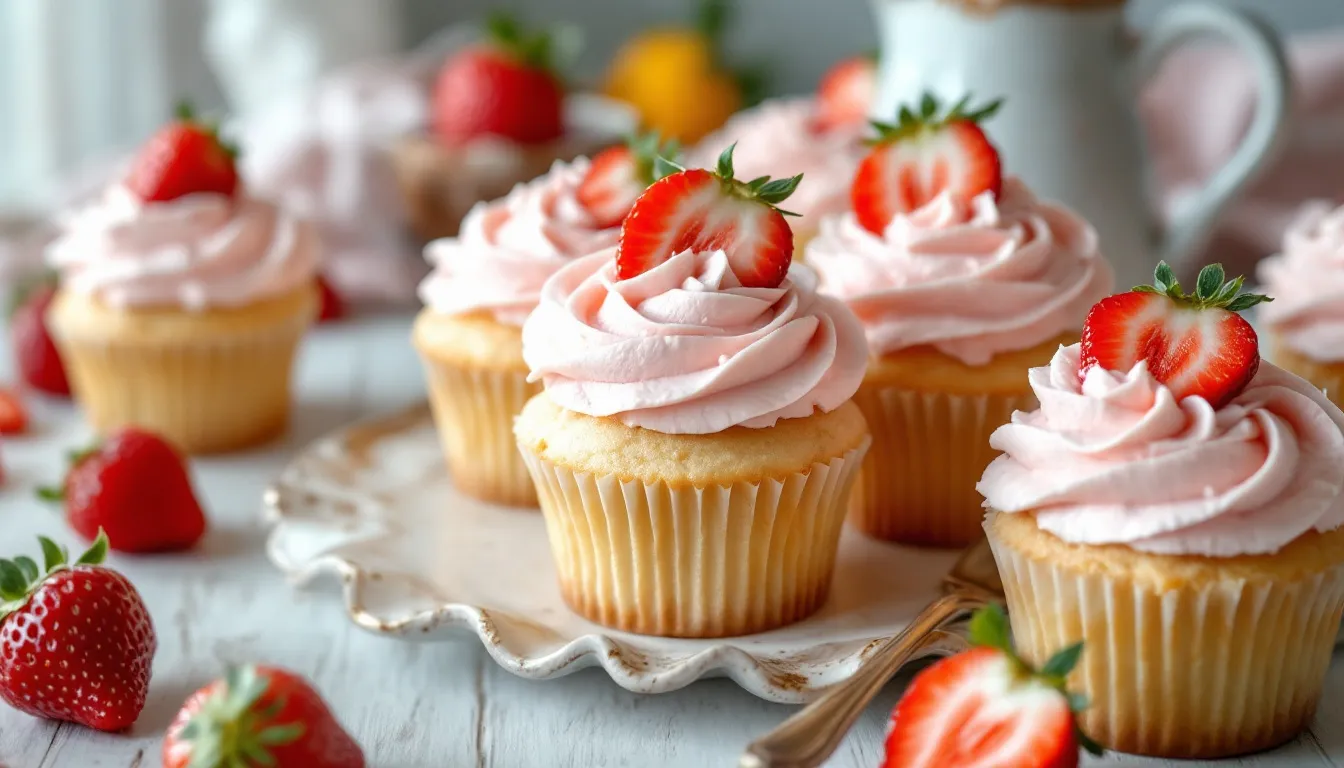 Réussissez vos cupcakes shortcake aux fraises : mie aérienne en 1 heure