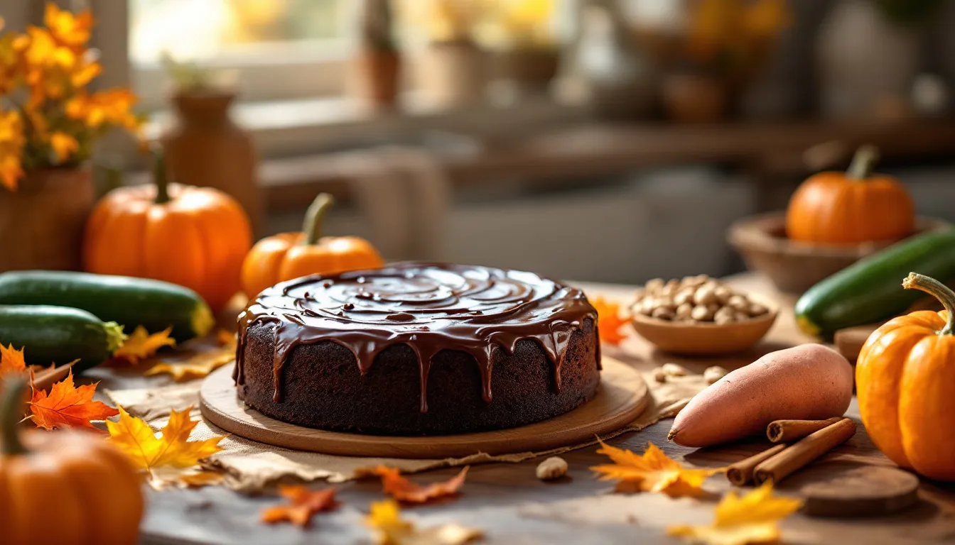Gâteau au chocolat aux légumes d’automne : bluffez vos invités avec ce moelleux
