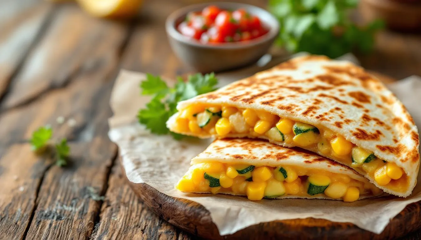 Quesadillas maïs‑courgette croustillantes en 15 minutes : évitez les fuites