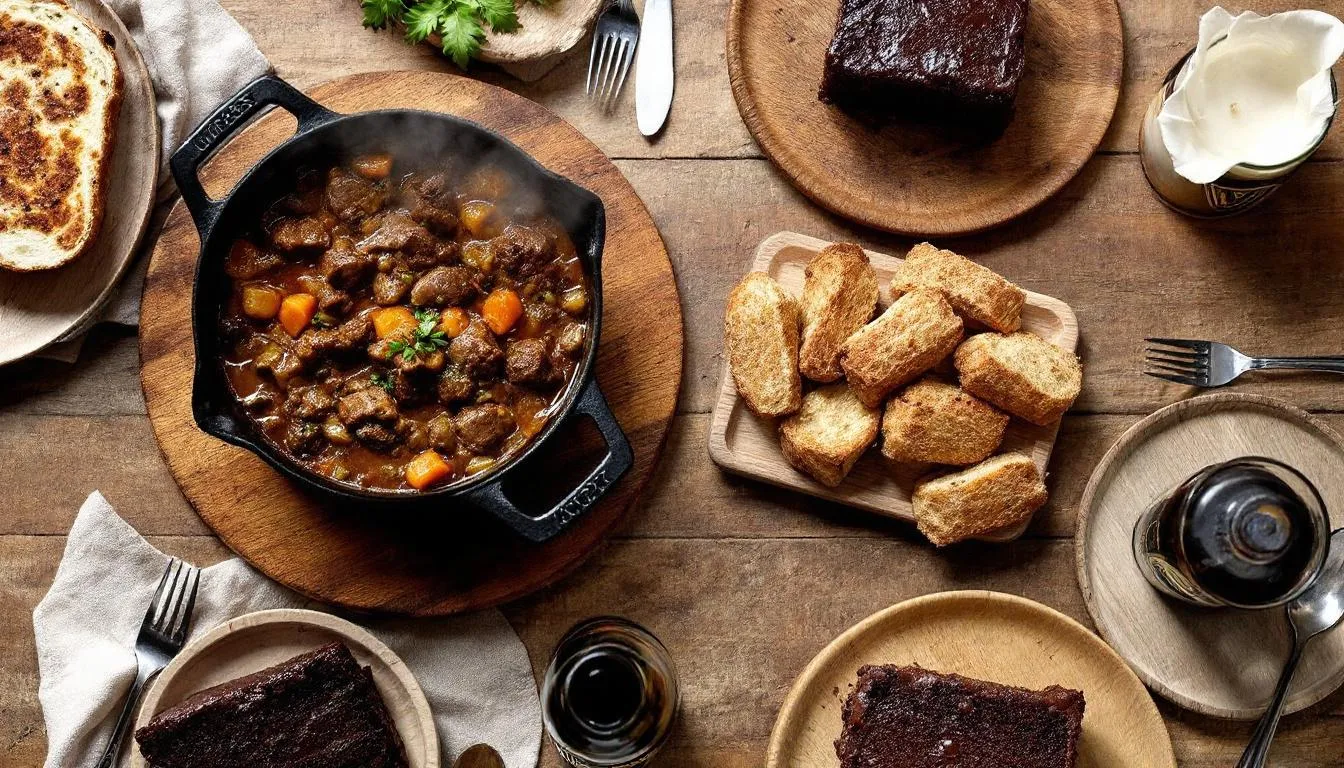 Cuisiner à la Guinness : le menu parfait de l’entrée au dessert