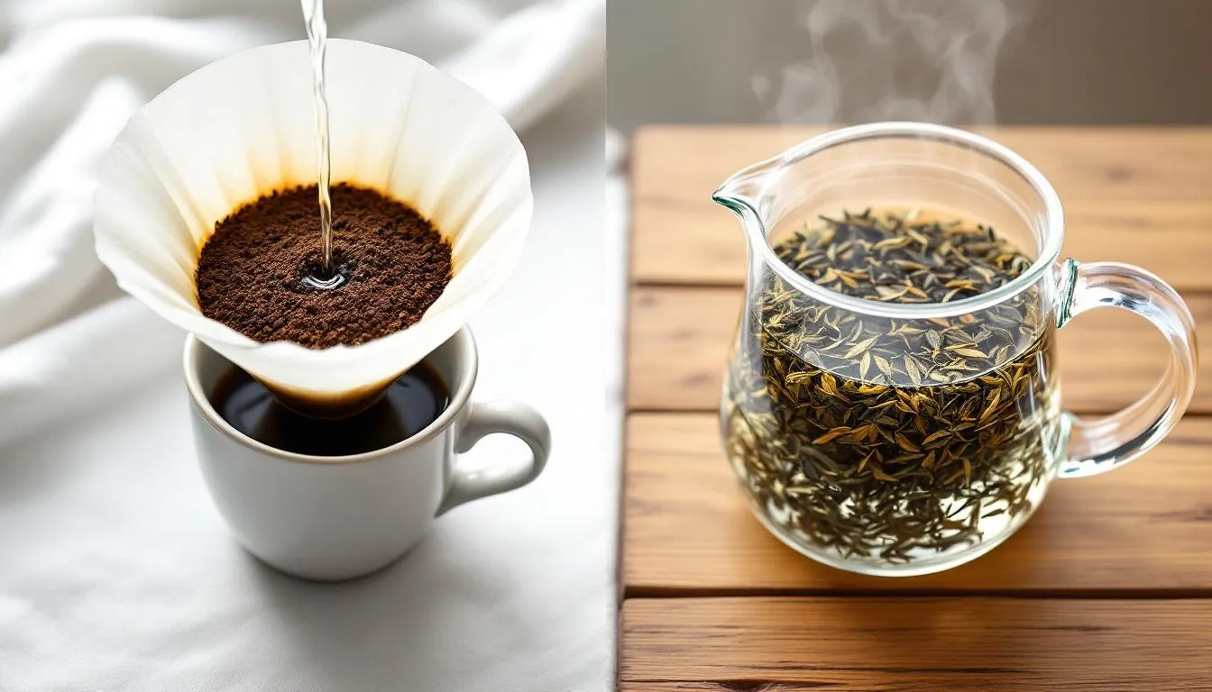 Thé qui infuse, café qui percole : pourquoi une telle différence ?