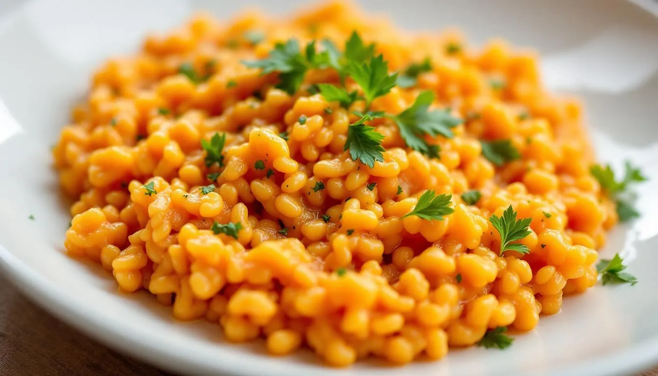 Risotto carotte-harissa : l’audace qui paie
