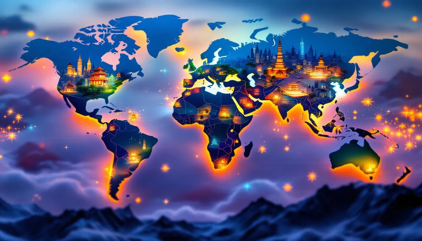 Capitales en V : Un Tour du Monde Éclairé