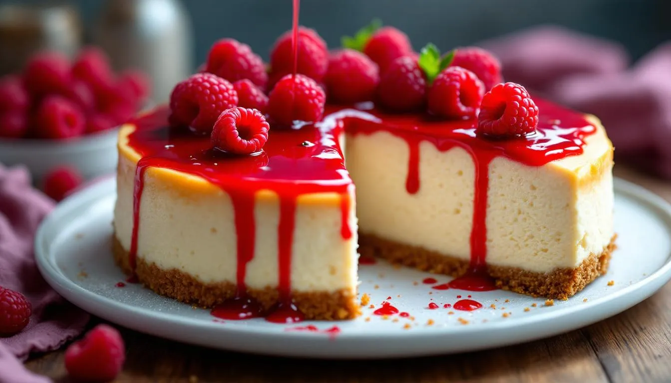 Le secret d’un cheesecake à la framboise ultra-crémeux