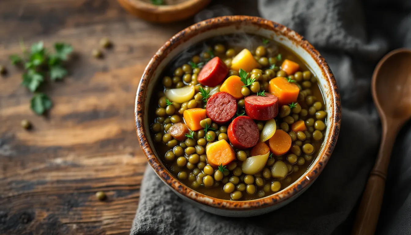 Saucisse lentilles : la recette de grand-mère inratable