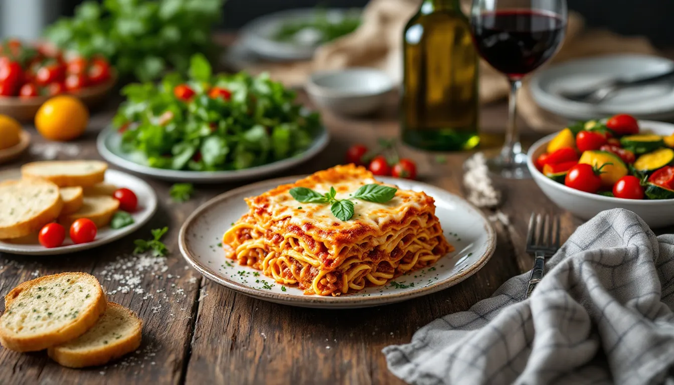 Accompagnement lasagne : nos idées pour un menu parfait