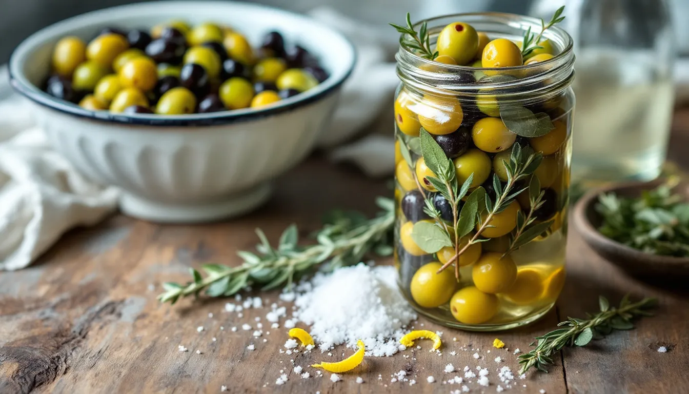 Olives maison : le secret d&rsquo;une saumure réussie